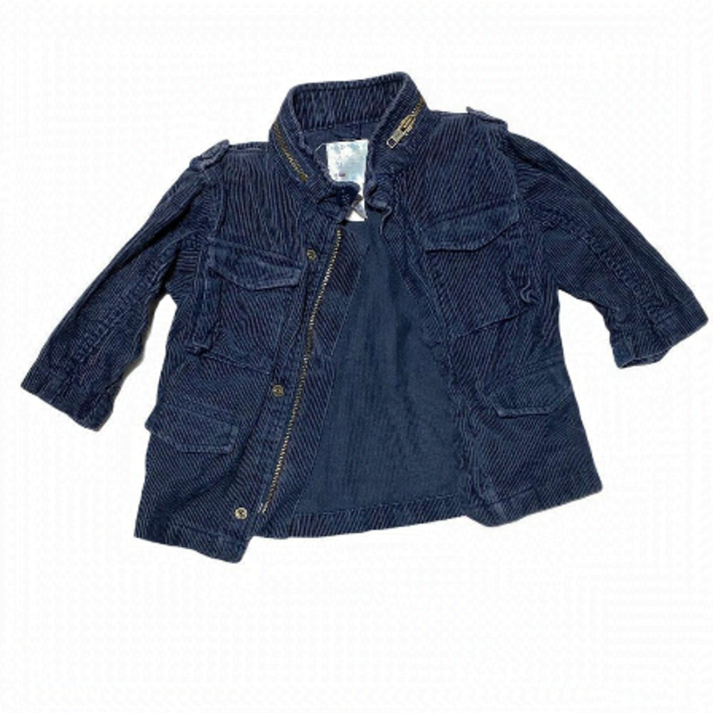 𝅺vintage Old Navy Blue Corduroy Utility Jacket